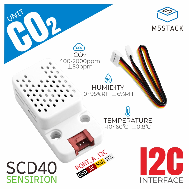 M5Stack Core2 - Unità CO2 M5Stack con Sensore di