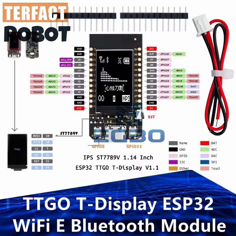Ttgo Tdisplay - Scheda di sviluppo TTGO T-Display ESP32