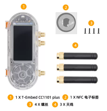 Lolin S3 - Scheda di sviluppo LILYGO T-Embed-CC1101 ESP32-S3