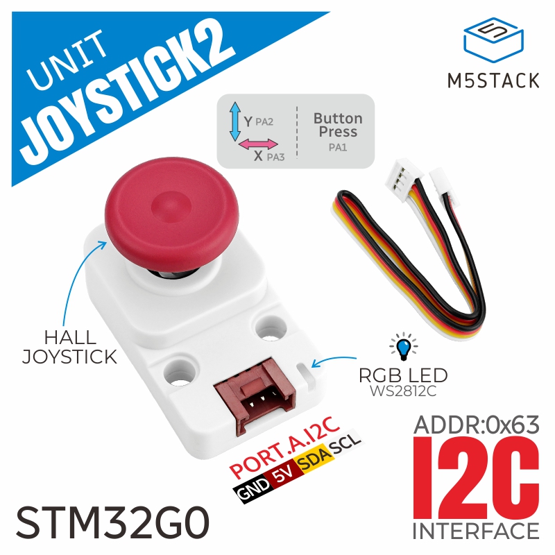 M5Stack Core2 - Joystick I2c ufficiale M5Stack 2 unità