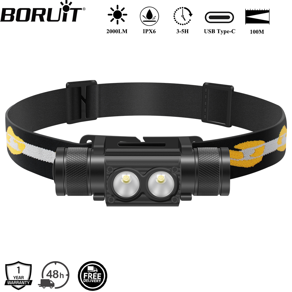 Lolin D32 - BORUiT D25 Doppio LED Faro 2000LM