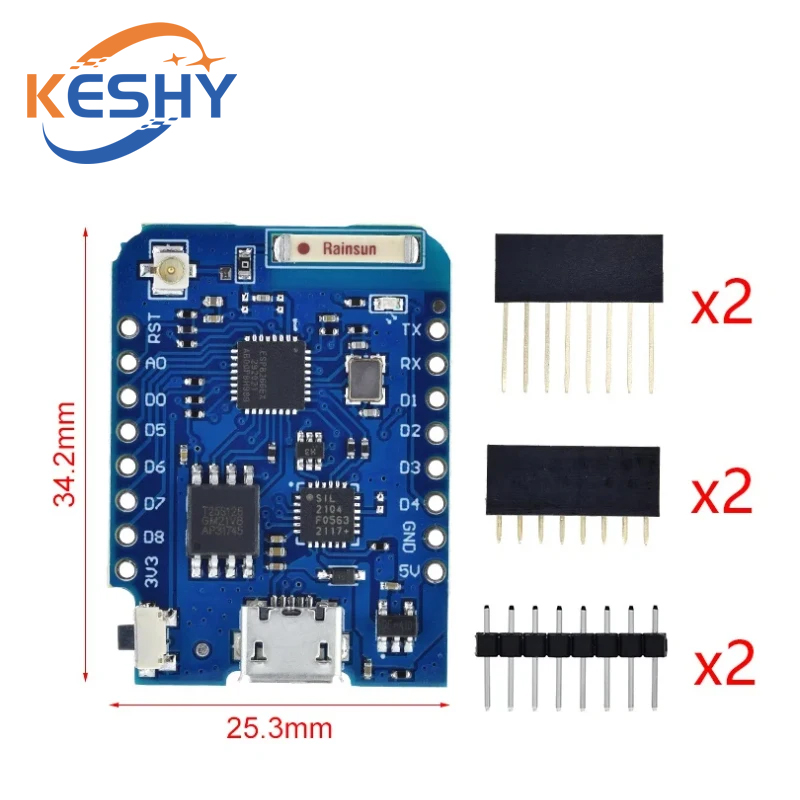 WEMOS D1 Mini Pro 16M Byte Con - D1 Mini Pro recensione e prezzo