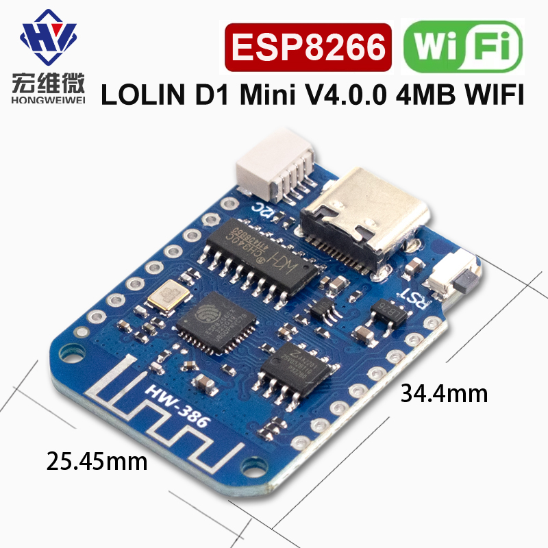 WEMOS D1 Mini V4.0.0 TYPE-C US - Nodemcuv2 recensione e prezzo