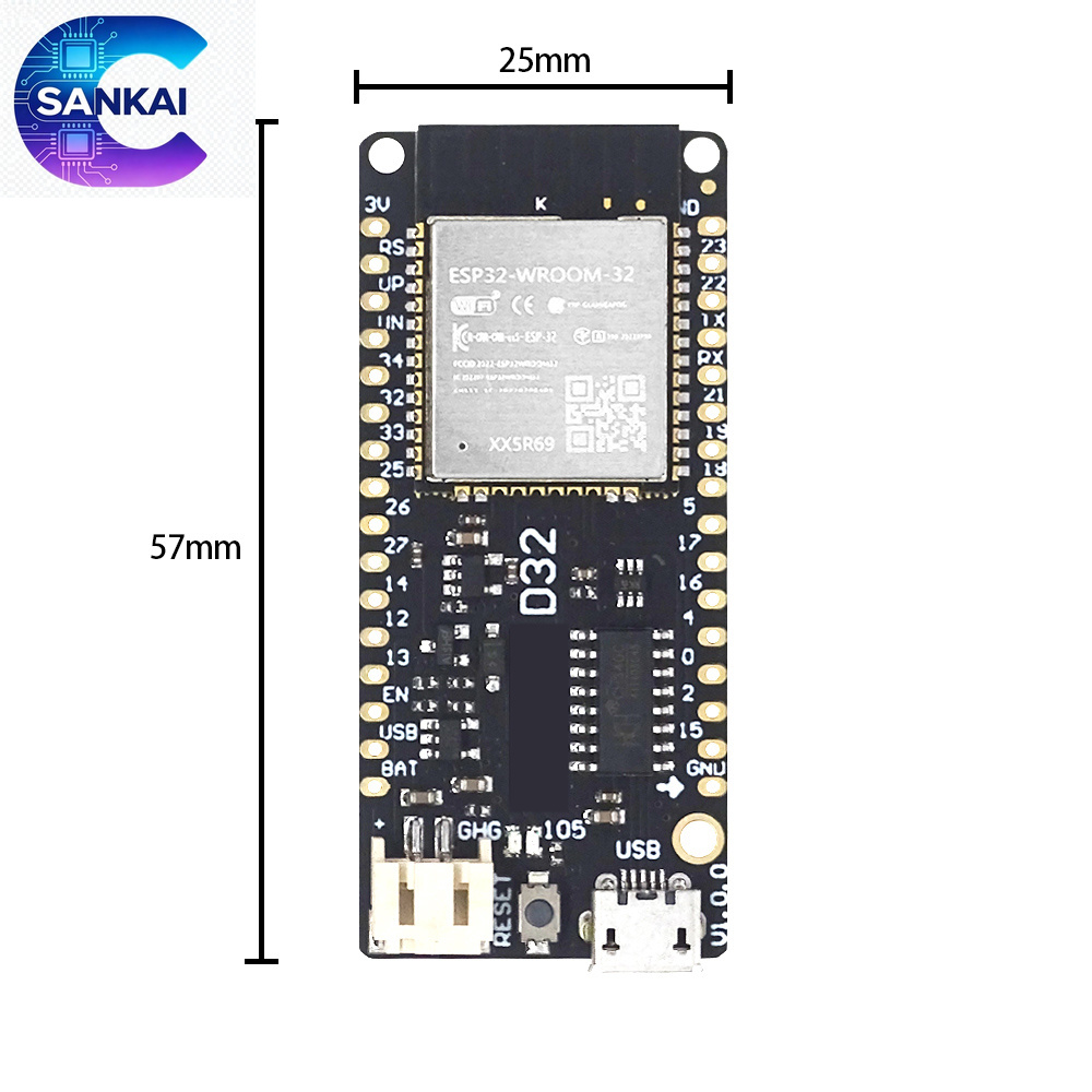 Scheda Wemos LOLIN D32 V1.0.0  - Lolin D32 recensione e prezzo