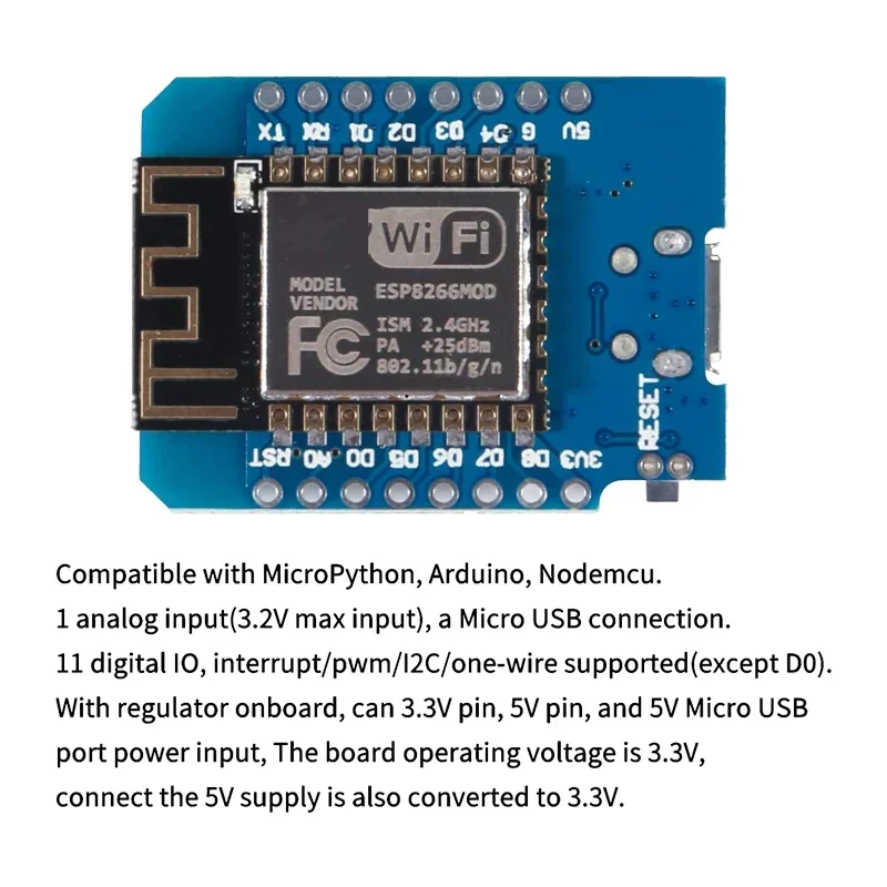 10 pz. WeMos D1 Mini Pro V3.0  - D1 Mini Pro recensione e prezzo